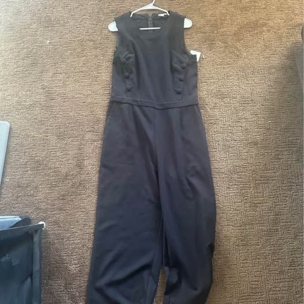NWT Halogen Nordstrom Side-Button Wide-Leg Jumpsuit - Large